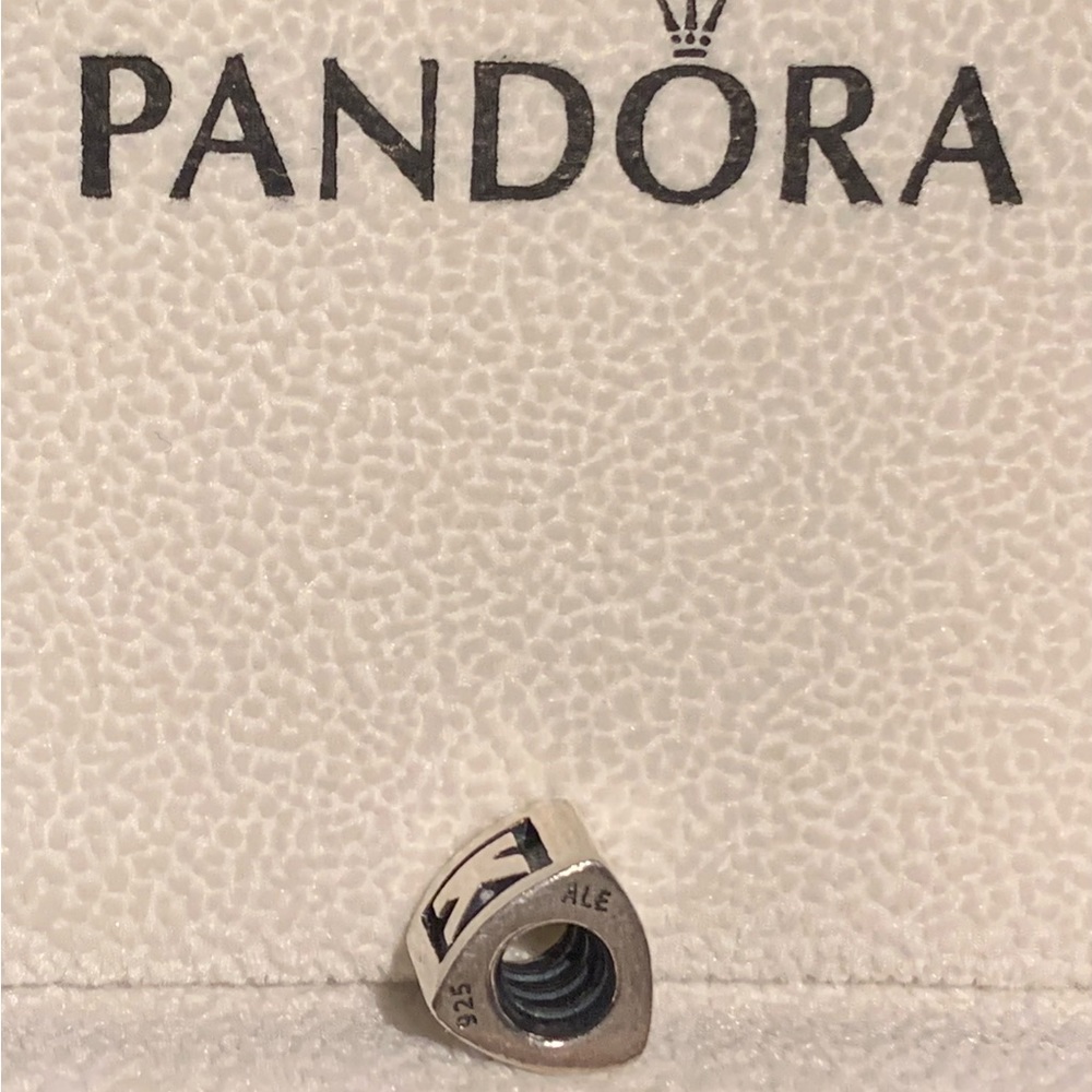 Pandora Retired Letter K Initial Block Charm - image 2